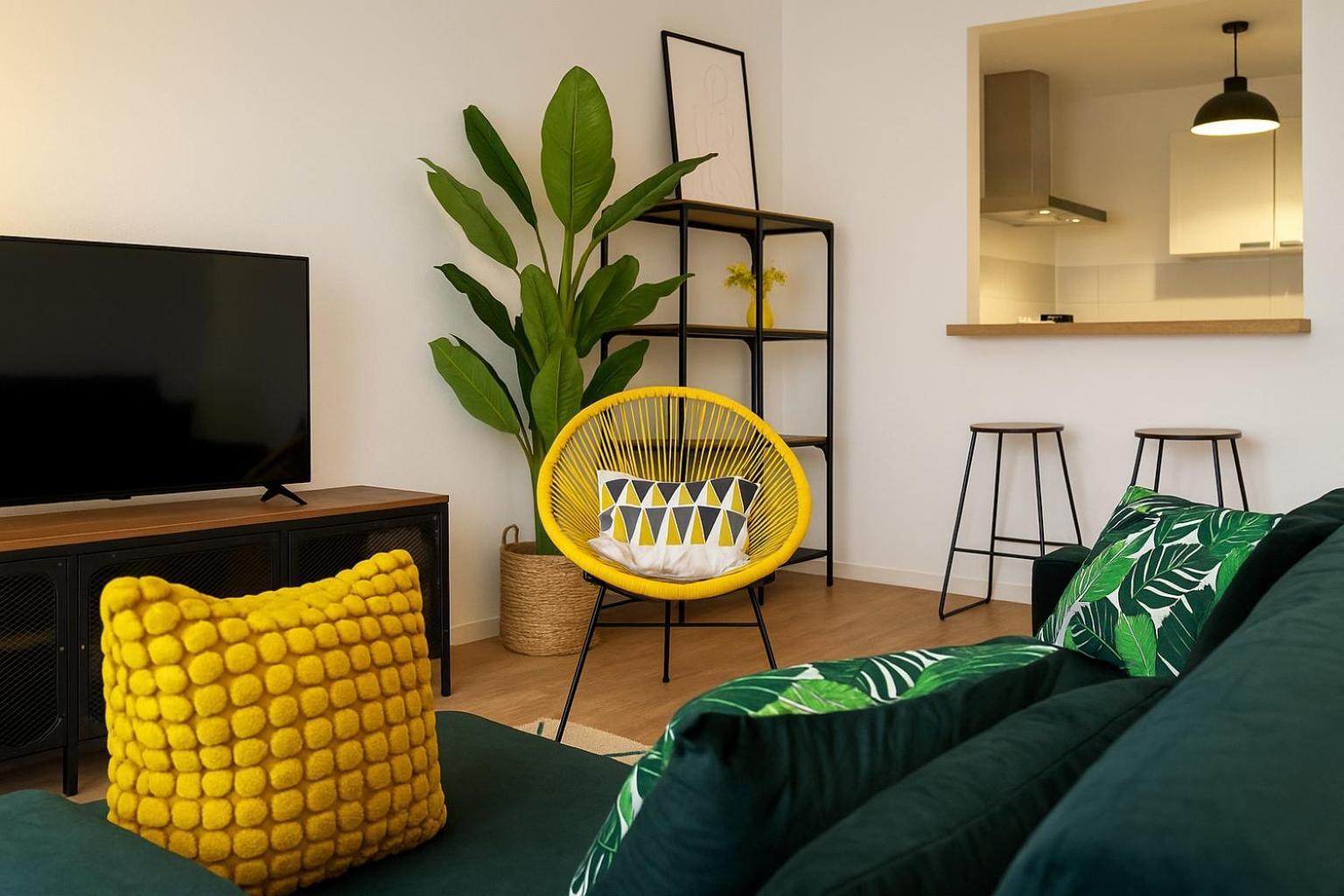 45m2 Cosy & Lumineux - Parking Gratuit - Acces Centre Rapide - Check-in Autonome Apartment